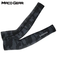 men summer breathable cycling arm sleeves sun uv protection running basketball fishing outdoor sports arm warmer stretch cuffs