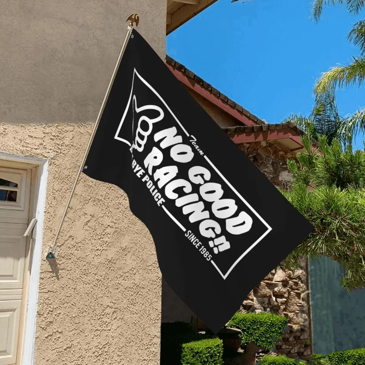 Наклейка «No Good Racing», стикерная бомба, удобная новинка, Забавный баннер для колледжа, дома, двора, декоративный баннер