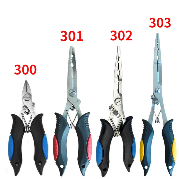 

Pliers Fish Fishing Rubber Steel Handle Hook Pliers Fishing Luya Mouth With Accessories Pliers Stainless Multi-functional