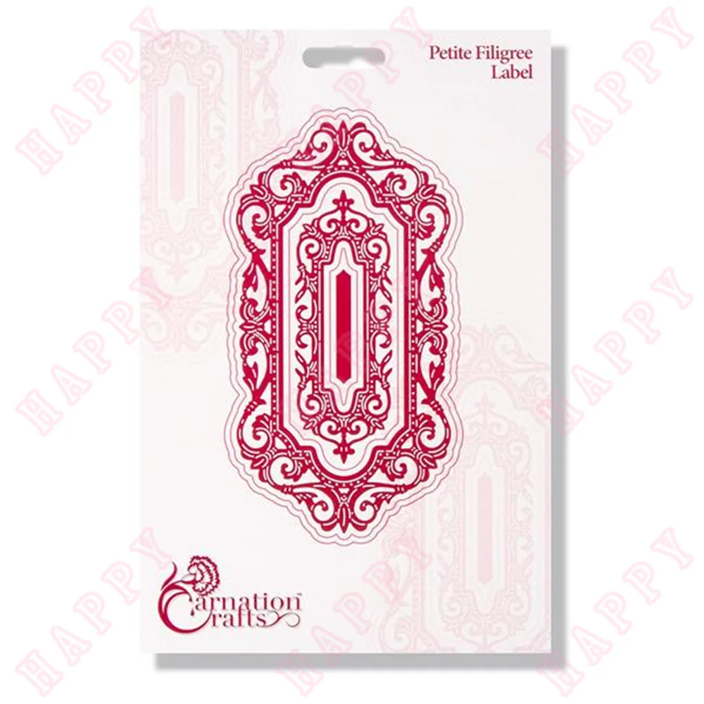 

Petite Filigree Label Metal Cut Dies Set Various Card Series Scrapbook Paper Craft Knife Mold Blade Punch Handmade For 2022 New