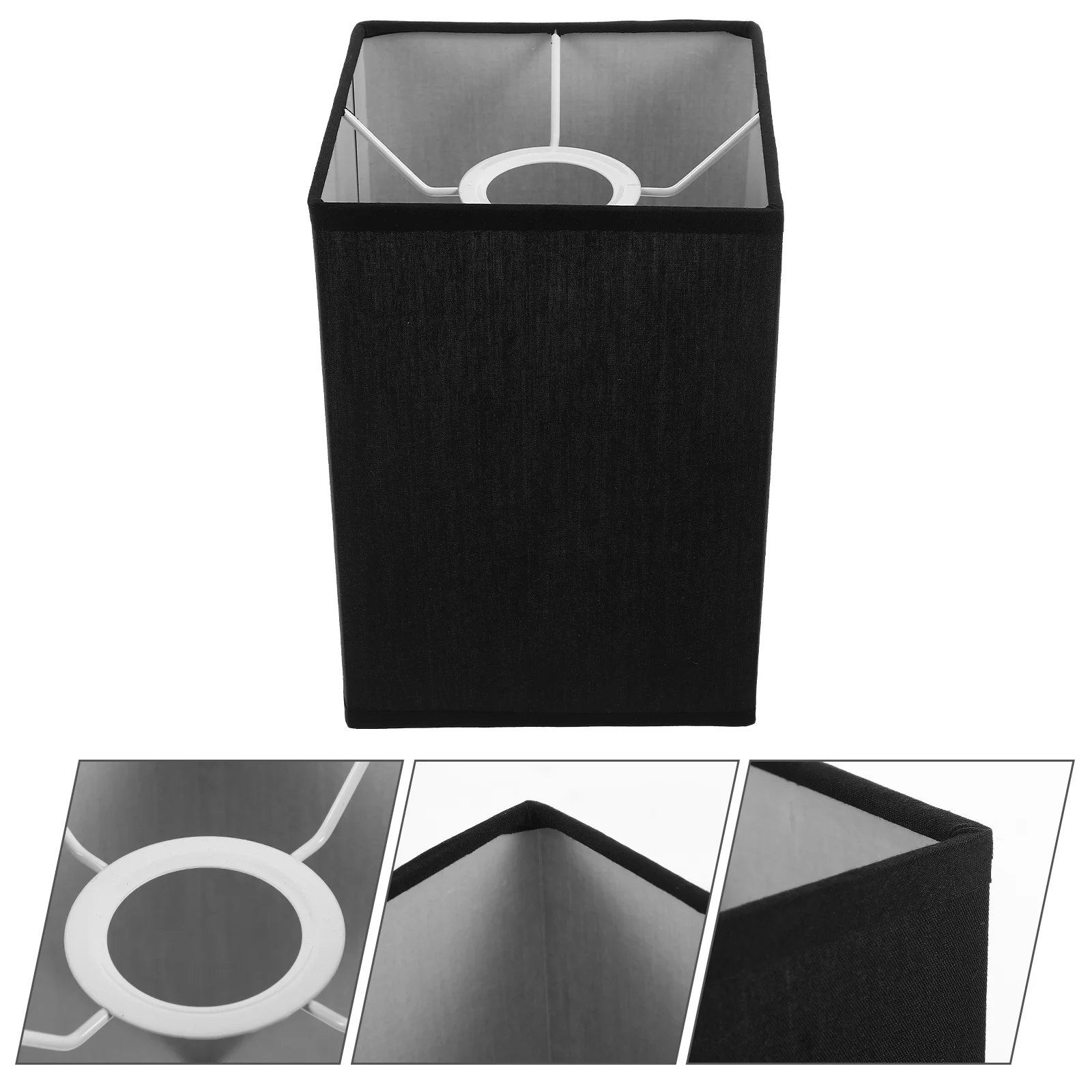 

Square Lamp Shade E27 Rectangular Lamp Shade Chandelier Lamp Shades Pendant Light Lampshade Bulb Guard Clip On Lamp