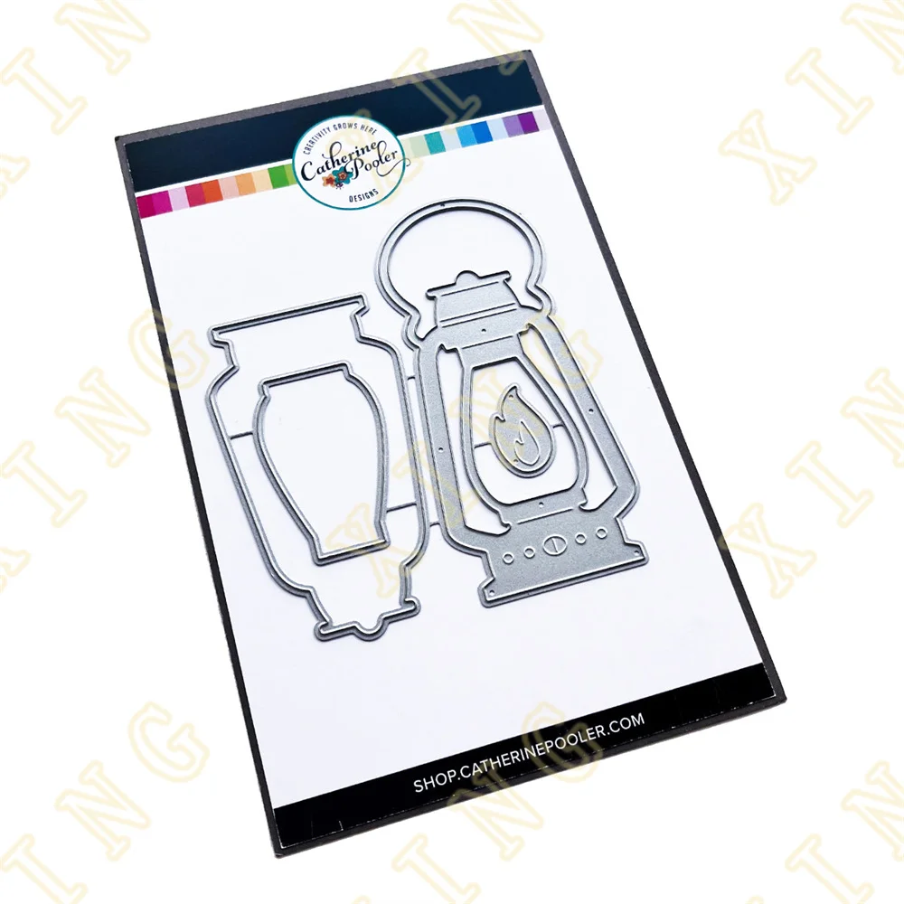 

2022 new Camping Lantern Metal Cutting Dies Scrapbook Diary Decoration Stencil Embossing Template DIY Greeting Card Handmade