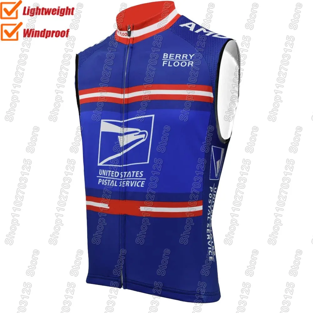 Фото Комплект велоформы для шоссейного велоспорта 2026 USA-Postal: мужская синяя футболка и велошорты с принтом черепа, одежда для национальной команды №5