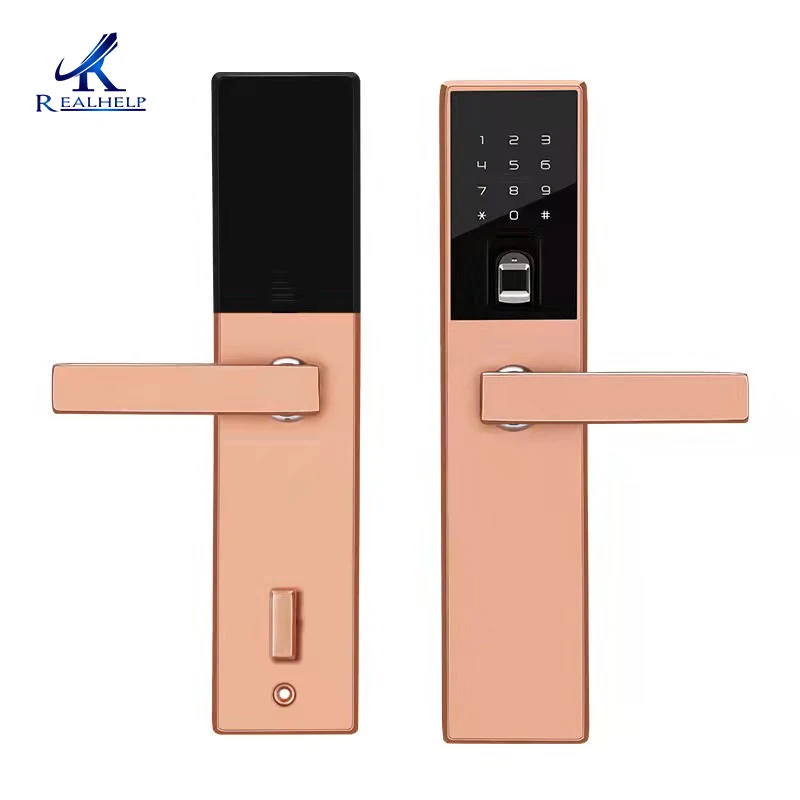 Дешевый дверной замок со сканером отпечатков пальцев от производителя Wechat APP