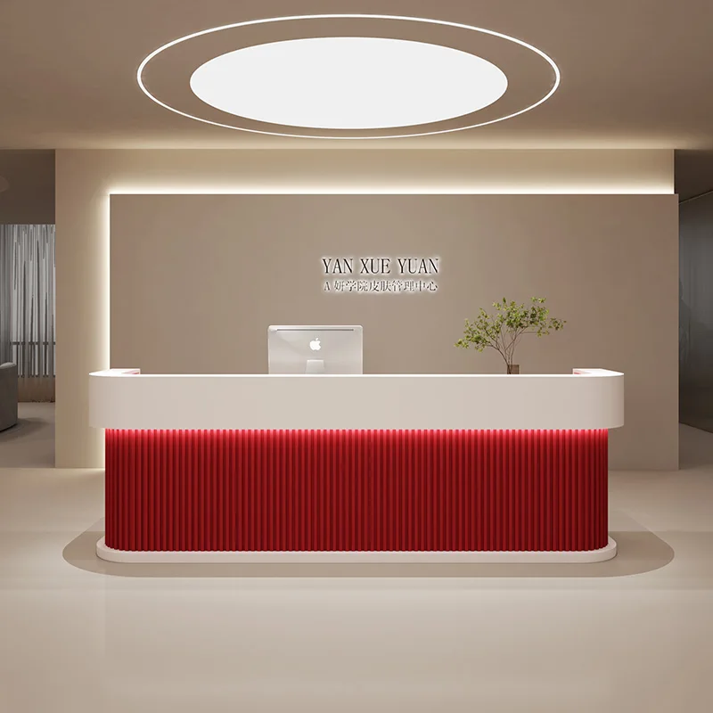 Эстетическая стойка регистрации салон стеклянный стол Pulpito профессиональный