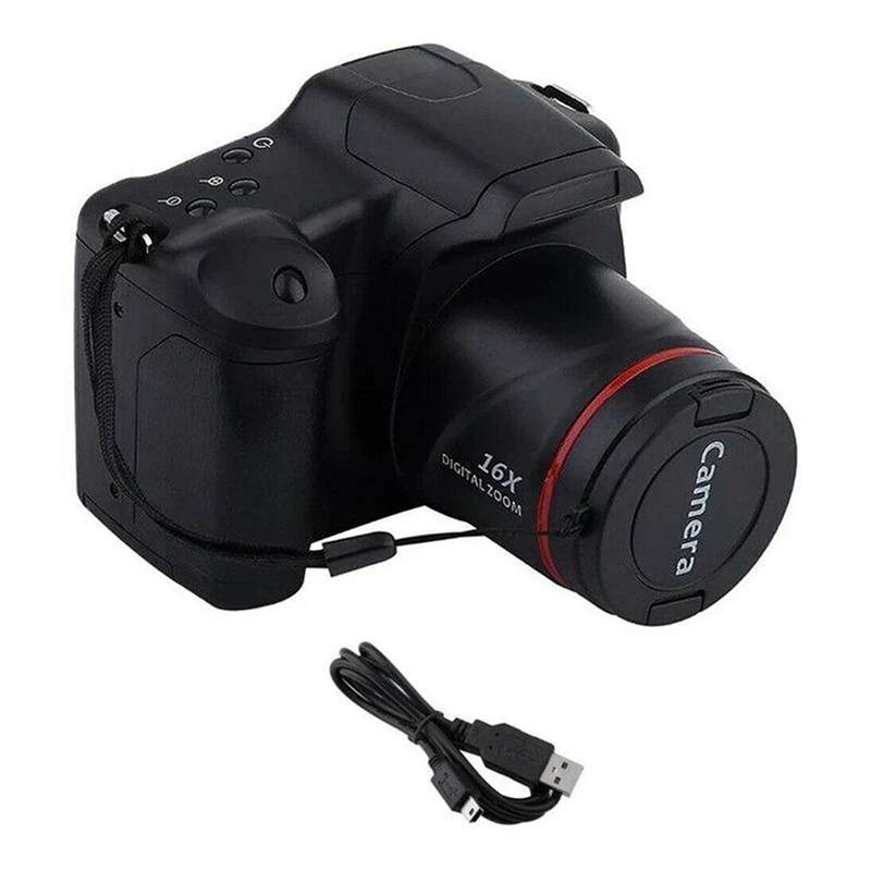 

AYHF-Portable Travel Vlog Camera Photography 16X Digital Zoom 1080P HD SLR Camera Anti-Shake Photo Cameras For Live Stream