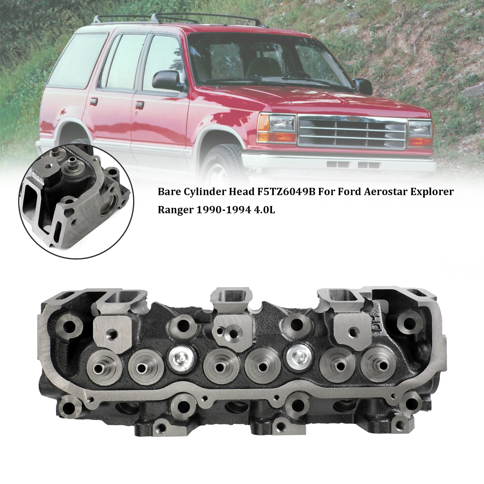 

Artudatech голоя головка цилиндра F5TZ6049B для Ford Aerostar Ranger Explorer 1990-1994 4.0L автомобильные аксессуары