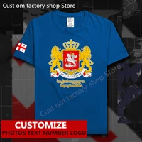 georgia country flag %e2%80%8bt shirt free custom jersey diy name number logo 100 cotton t shirts men women loose casual t shirt