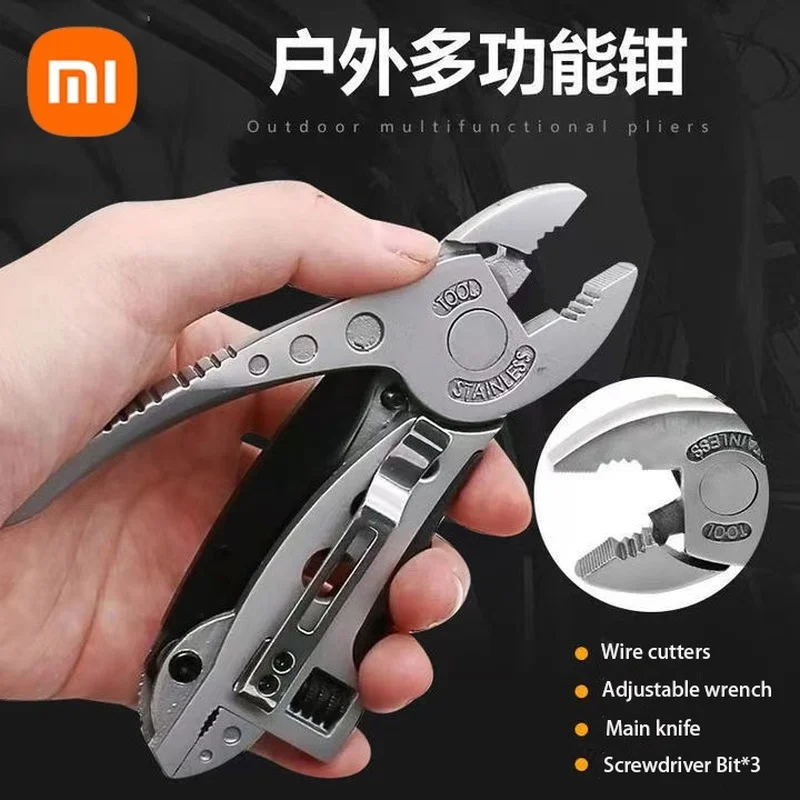 

Многофункциональные плоскогубцы Xiaomi для кемпинга на природе, гаечный ключ, комбинированный портативный складной нож, инструмент, плоскогу...