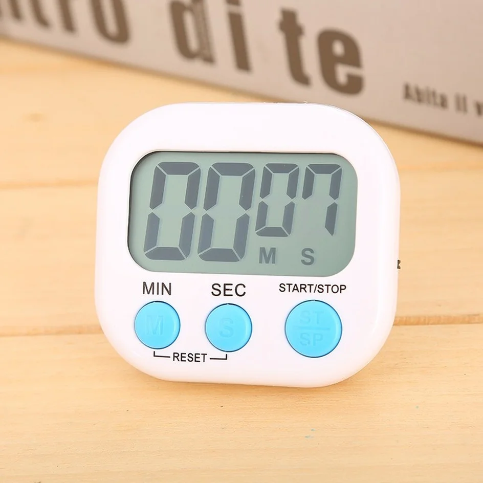 lcd digital kitchen countdown alarm clock timer with stand kitchen timer practical cooking timer alarm clock free global shipping
