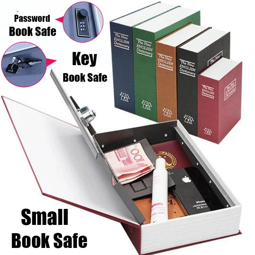 

Safe Box Piggy Bank Secret Book For Coin Money Stash Security Hidden Safes Cash Storage Jewellery Digital Password Locker