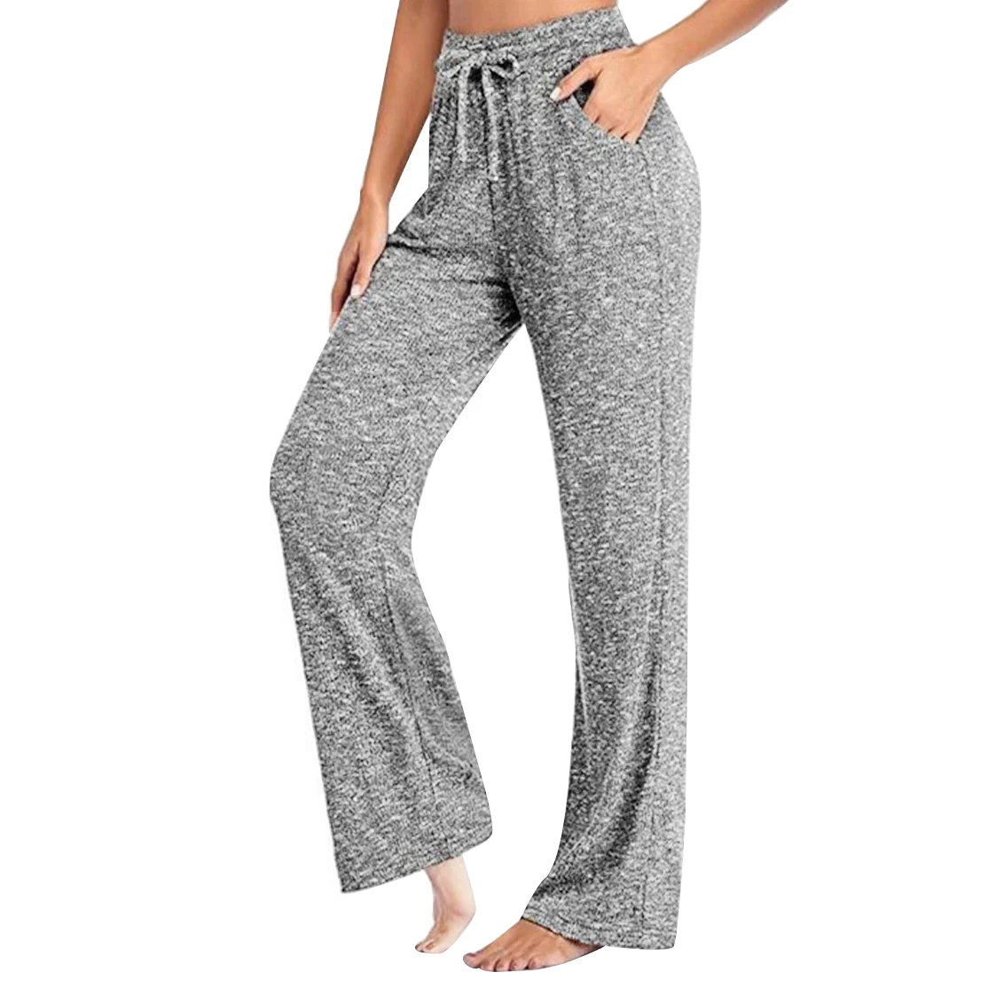 

Leggins Fashion women Casual Pants Yoga Pants Quick-Drying Trousers Wide Leg Pants Yoga Pants Gray L