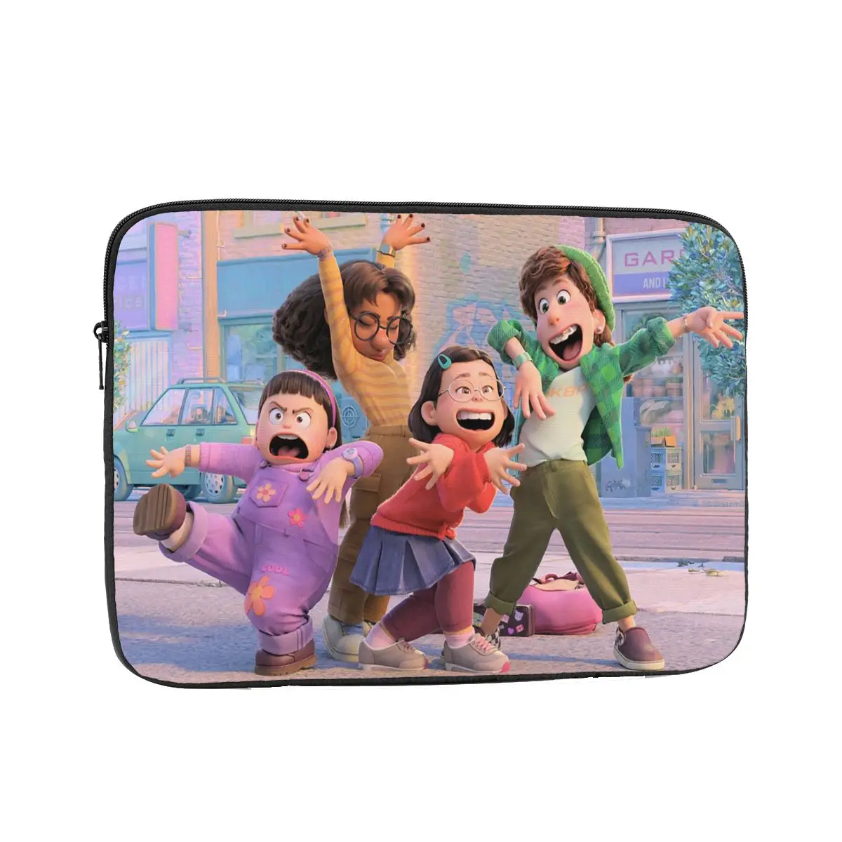 

Поворотный красный милый мультяшный чехол для ноутбука с пандой для Macbook Air Pro, сумка для ноутбука 12, 13, 15, 17 дюймов, чехол, противоударный чехо...