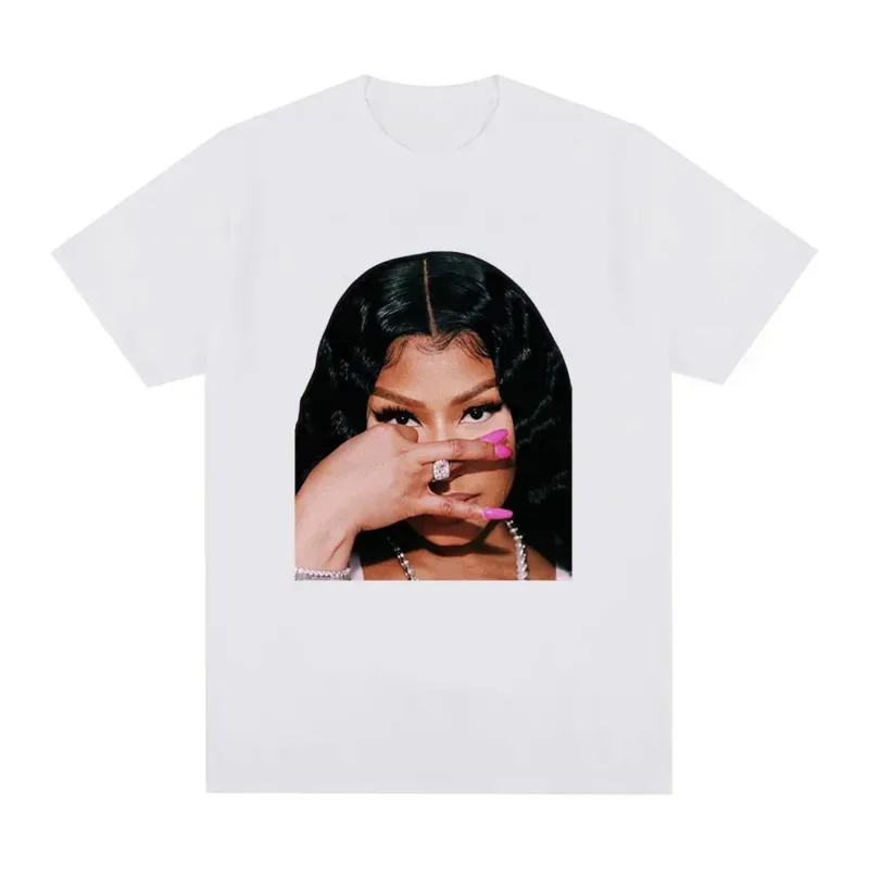 Футболка Rapper Nicki Minaj с графическим рисунком для мужчин и женщин Винтажная
