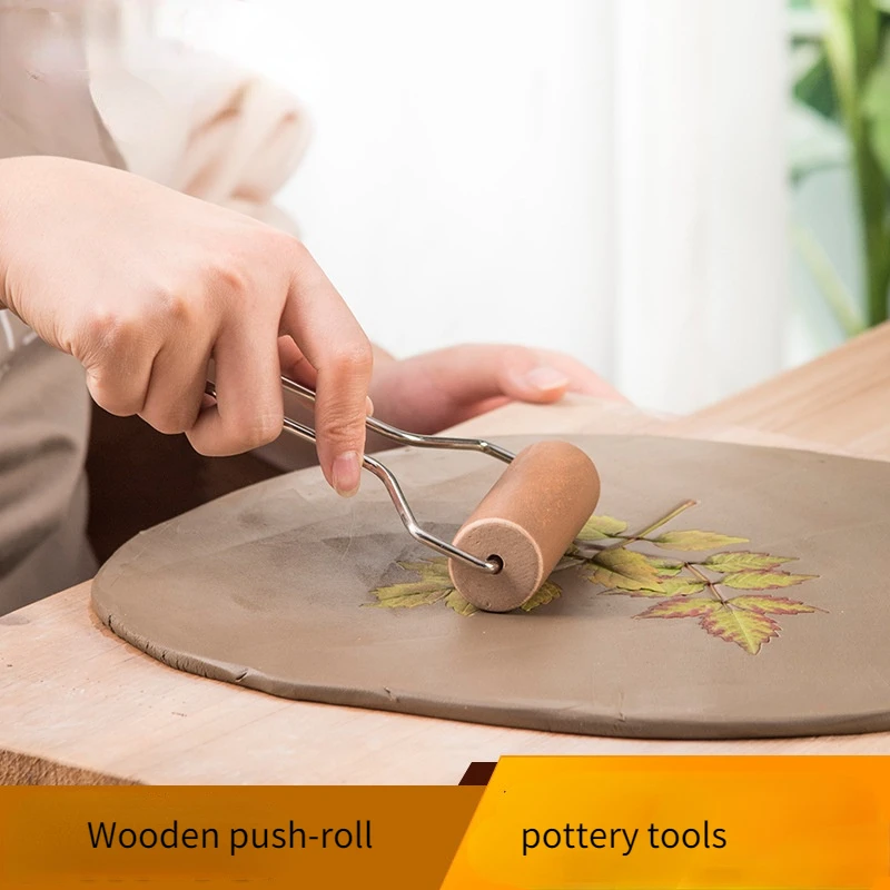 

Pottery Wood Push-rolling Mud-rolling Mudboard Forming Tool Is Super Easy To Use Facet Trimming Tool Pottery Tool