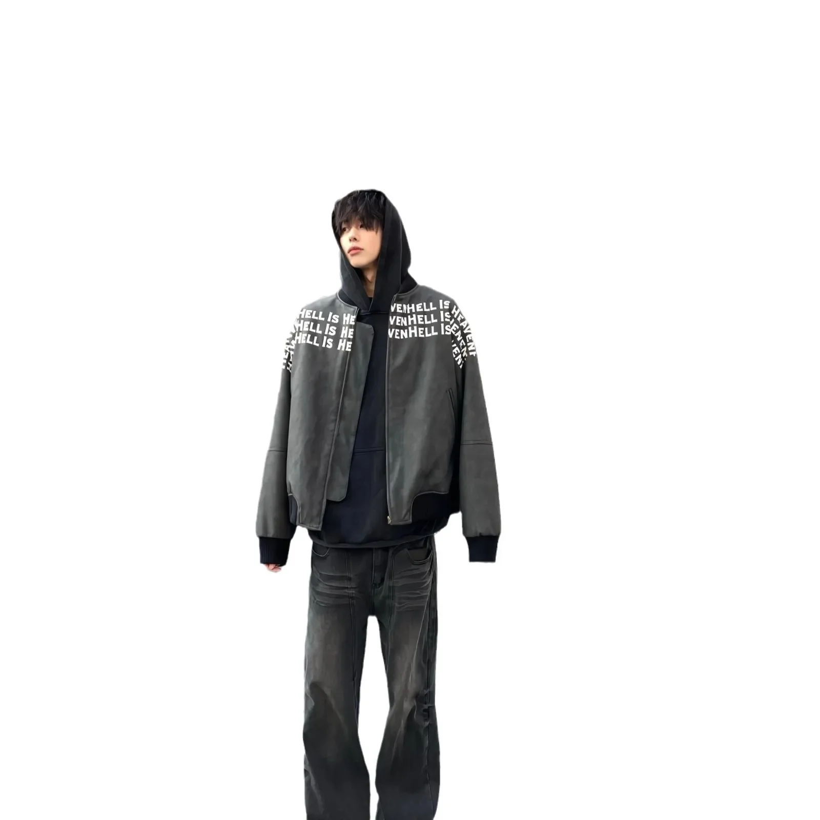 Мужская бейсбольная куртка в американском стиле High Street Clean Fit с