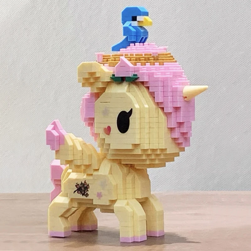 Детский конструктор Летающая лошадь в виде единорога