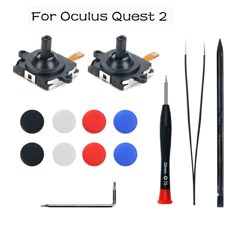 

Аналоговый 3D-Джойстик для Oculus Quest 2, ручка контроллера, 3D джойстик, запасная часть, левый и правый комплекты для ремонта