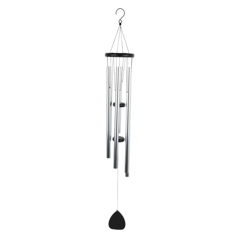 

Mainstays 49.2"H Chrome Metal Outdoor Wind Chime