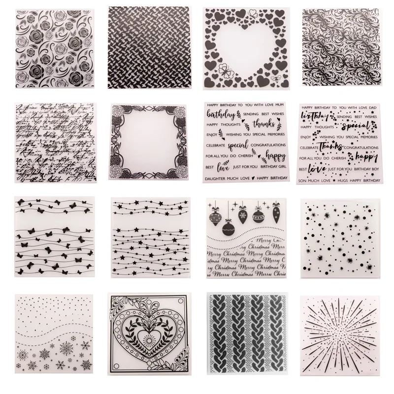 

30 Design can choose Embossing Folder For Card Making Craft Supplies Scrapbooking New 2022 Aalbum Photo Stencil Plastic Embosser