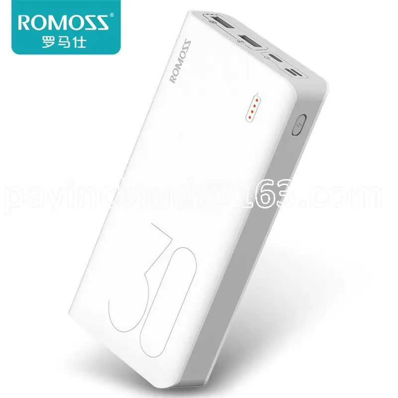 

Romoss Power Bank 30000 MA-Hour Two-Way Fast Charging Authentic Authorized Flagship Applicable to Huawei Apple Glory Oppo Xiaomi