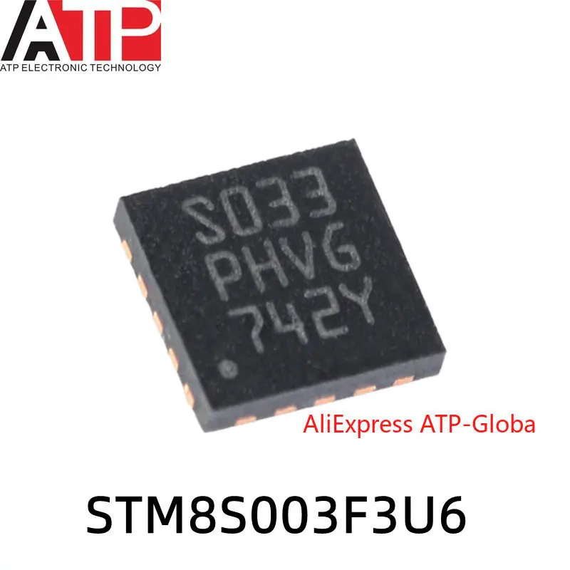 10 шт. STM8S003F3U6 S033 QFN-20 STM8S003 оригинальный запас интегральных микросхем