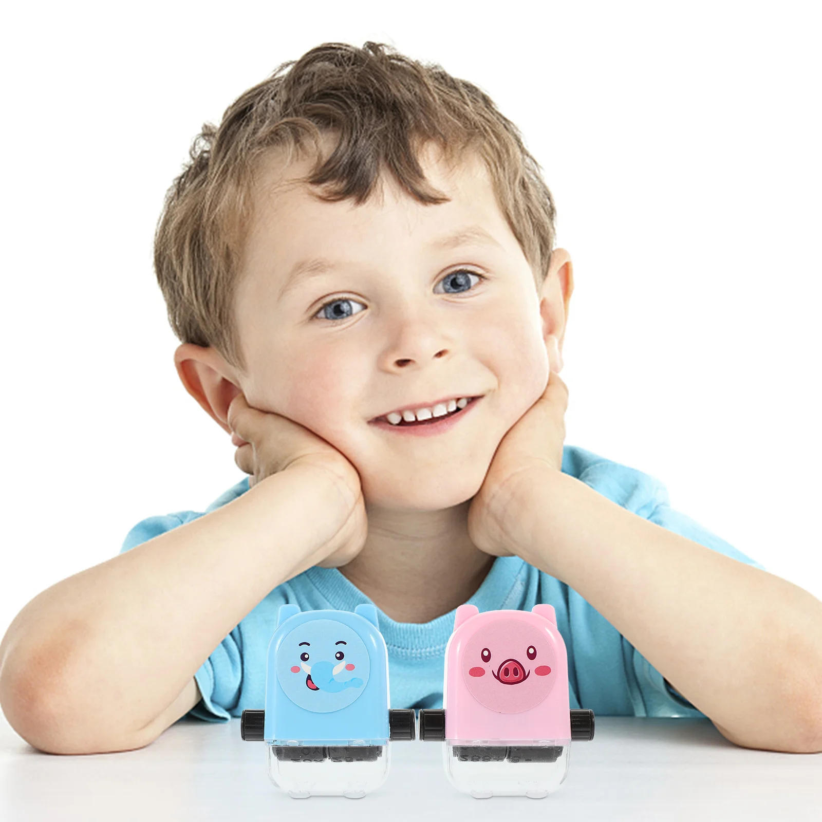 

4 Pcs Stamps Lovely Math Roller Wear-resistant Learning Cartoon Reusable Pupils