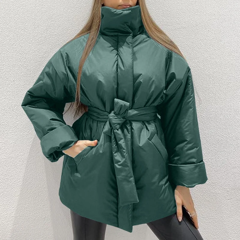 Long Coats Cotton Padded Winter Coat Female Casual Pocket Women Coat Padded Clothes High Quality Handmade