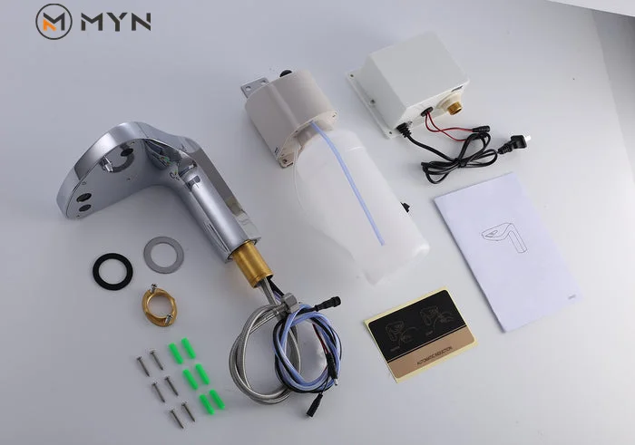 Умный Индуктивный хромированный латунный диспенсер для мыла Meiyani с элегантным