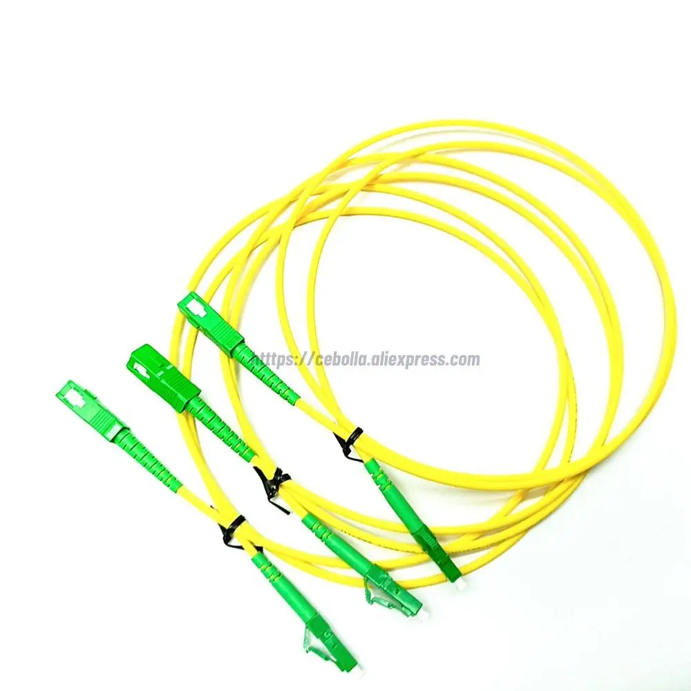 Патч-корд SC/APC-LC/APC 2 0/3 0 мм одномодовый оптический кабель OS2 SM симплексная