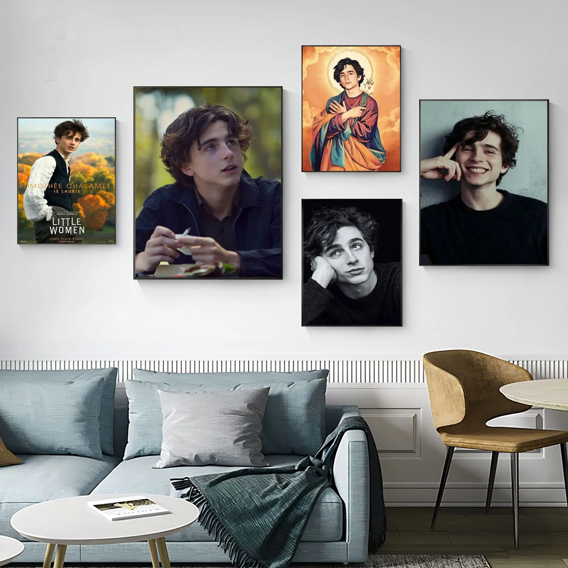 

Timothee Chalamet DIY Sticky Poster HD Quality Poster Wall Art Painting Study Posters Wall Stickers