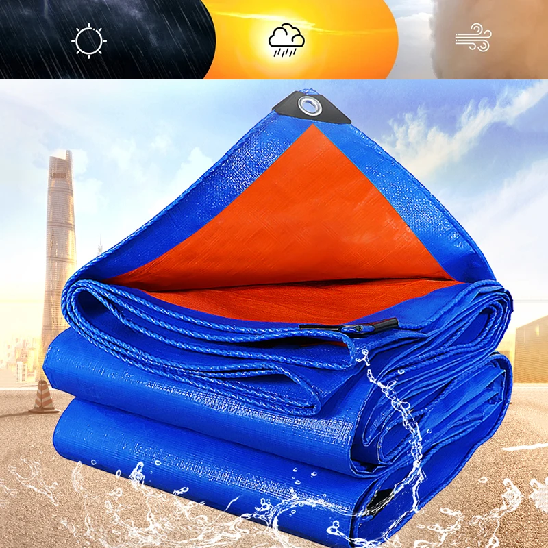 

Durable Tarp Tarpaulin Rectangle Awning Sun Shade Outdoor Facility Backyard Patio Sunrays Uv Block Anti-Uv Rain Cover Camping