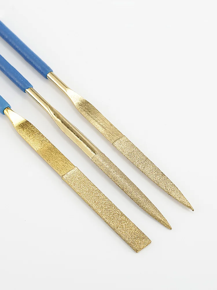 Алмазная пилка 3x140 мм 4x160 5x18 0 треугольная зеркальная поверхность для камня стекла