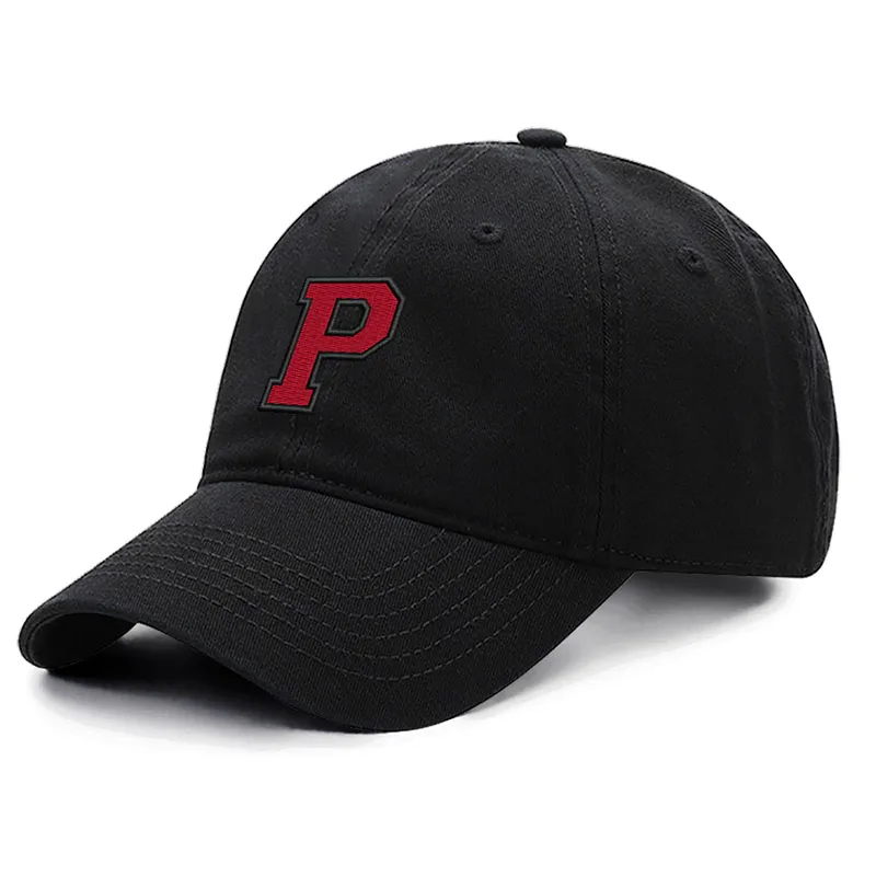 

Unisex Cotton Baseball Cap Women Letter P Bicolour Embroidery High Quality Dad Hat For Men Adjustable Dropshipping Wholesale