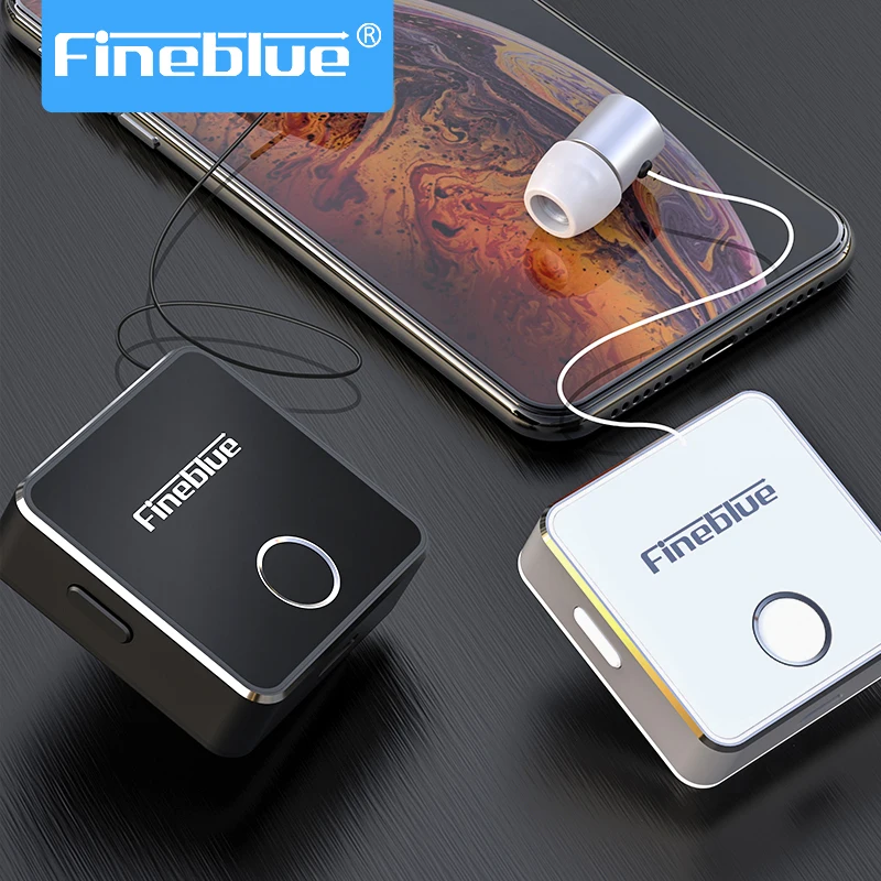 

Fineblue F1 pro Bluetooth 5.0 Headphone Clip-on Cable Retractable Earphone Wireless Music Headset Vibration Alert Hands-free Mic