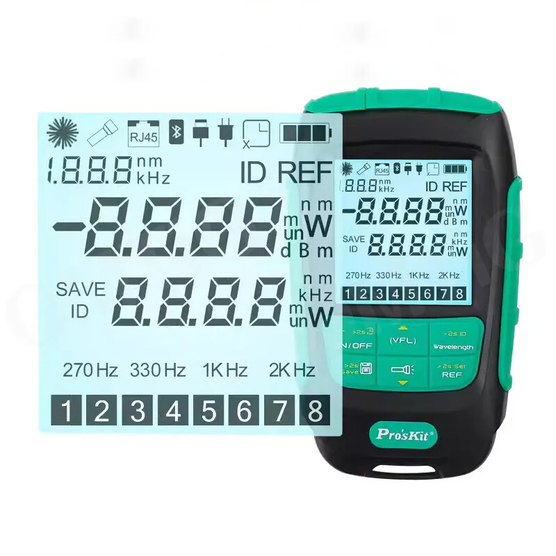 Бесплатная доставка Proskit MINI оптоволоконный измеритель мощности OPM лазерный