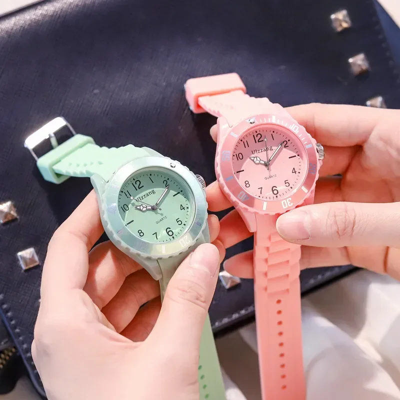 Silicone Women Watches Simple Sport Ladies Quartz Wristwatches Ulzzang Brand Fresh Children Clock Gifts Relogio Feminino