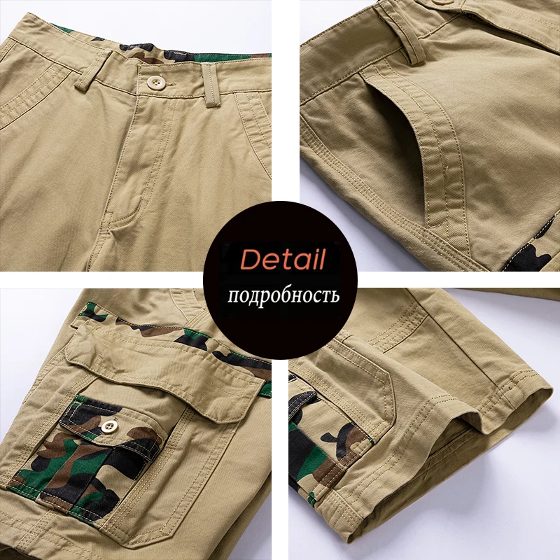 cargo shorts men cool camouflage summer hot sale cotton casual men short pants brand clothing comfortable camo men cargo shorts free global shipping