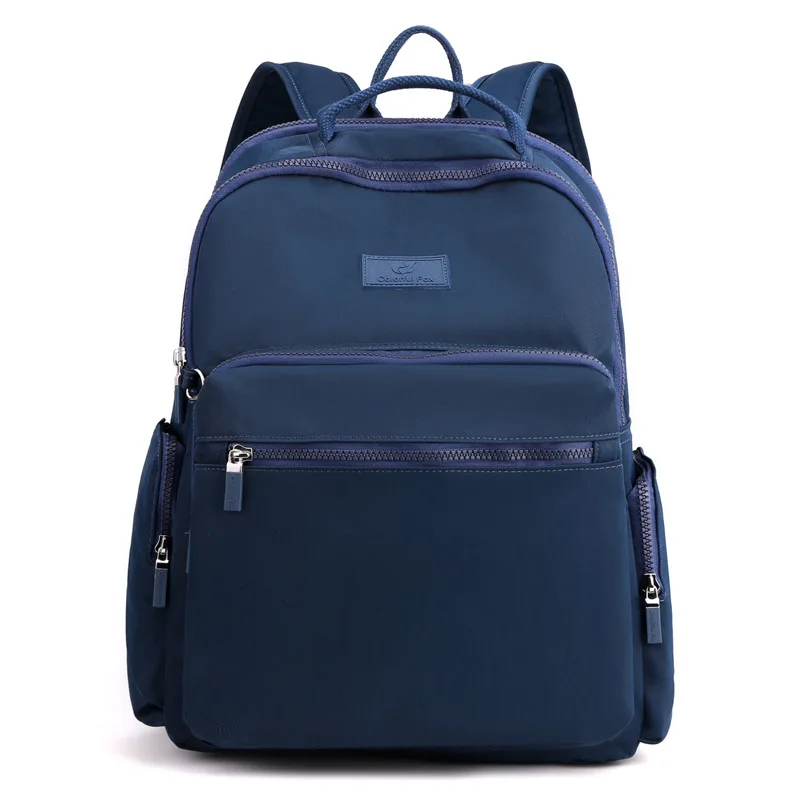 

Рюкзак Нейлоновый для студентов, простая Водонепроницаемая износостойкая сумка на ремне с двумя лямками в стиле Харадзюку, однотонный для студентов