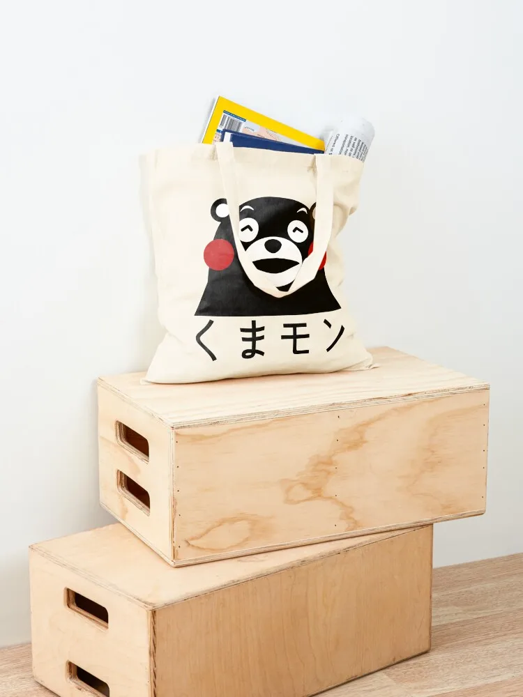 Симпатичная Белая Сумка-тоут Kumamon Холщовая Сумка для покупок женская сумка