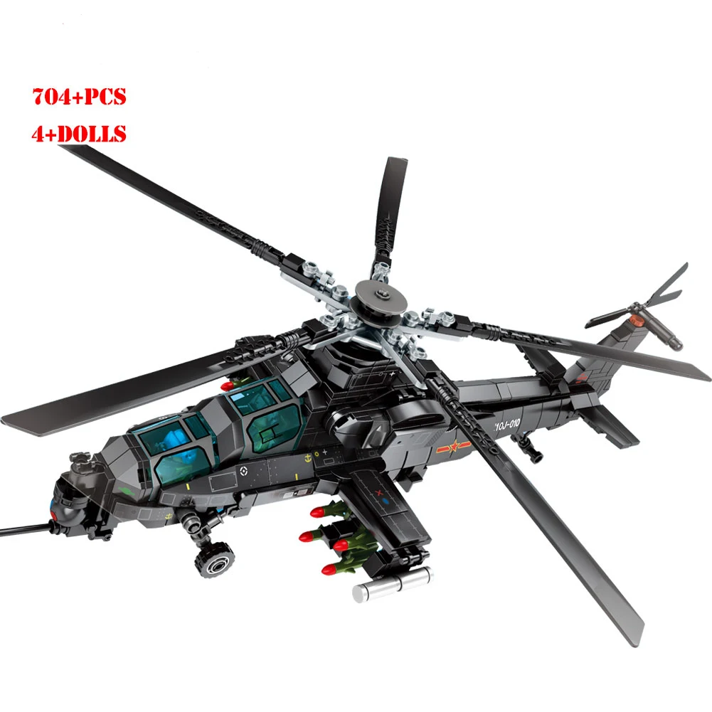 

SEMBO технические идеи военный самолет атака вертолет строительные блоки вооруженный самолет модели Кирпичи Детские игрушки для мальчиков П...