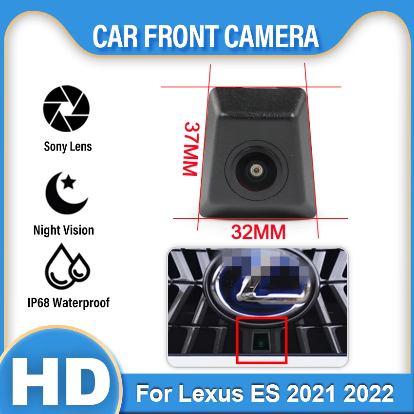 

AHD Full HD CCD автомобильная парковочная камера с ночным видением и логотипом для Lexus ES 2021 2022 140 ° Широкий угол