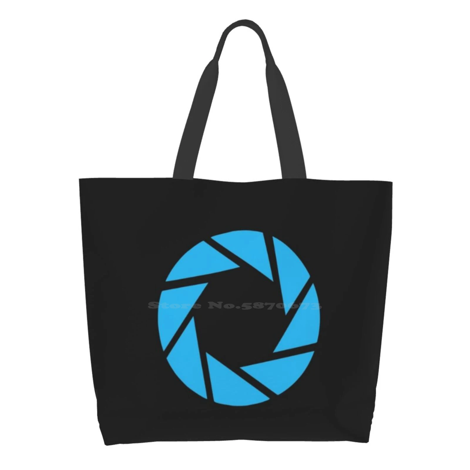 

Aperture Science High Quality Large Size Tote Bag Portal Puzzle Portal 2 Half Life The Orange Box Glados Game Videogame