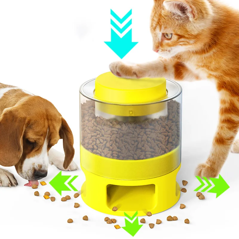 

1PC Cat Dog Feeding Toys Pet Slow Food Dispenser Dogs Catapult Puzzle Training Pet Leaking Feeder Accessories