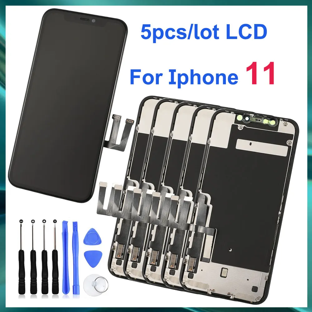 

5 шт./партия, сенсорный ЖК-дисплей для iPhone 11