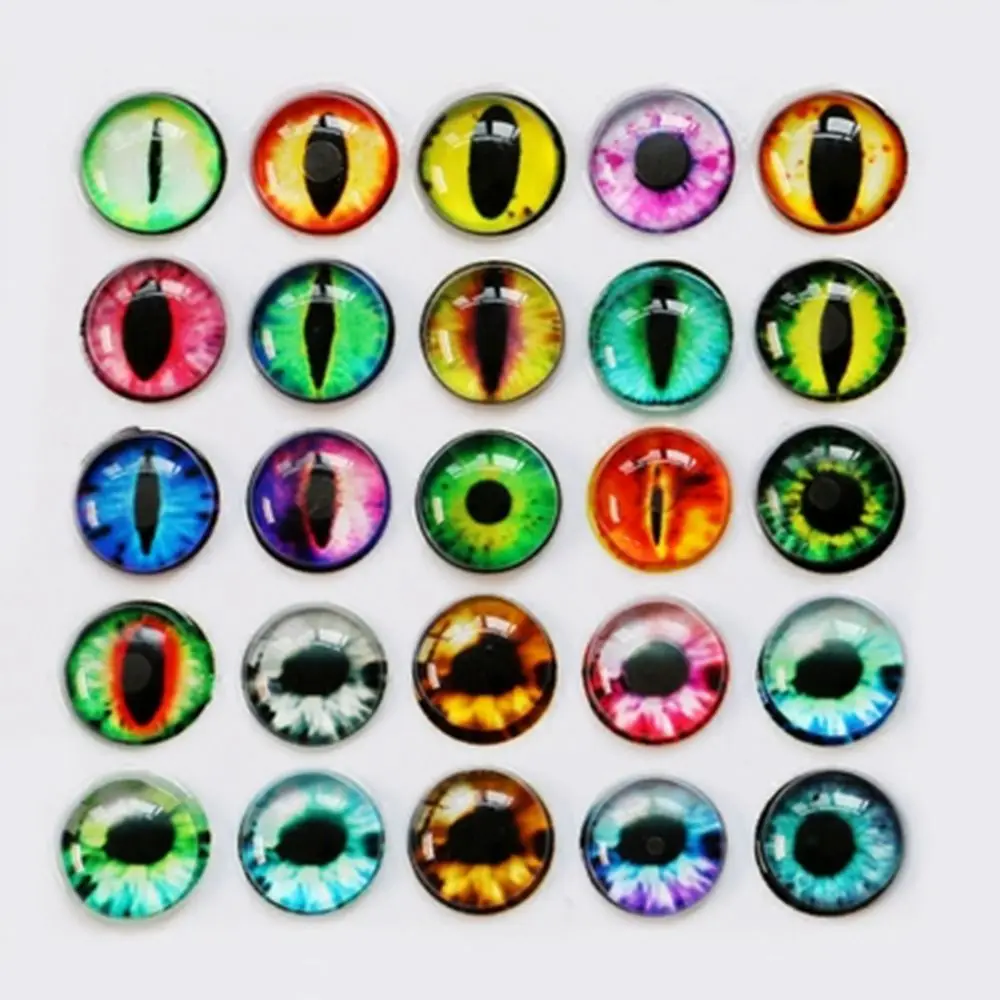 

20pcs Glass Doll Eyes Animal DIY Crafts Eyeballs For Dinosaur Eye Accessories Jewelry Making Handmade 6-18mm Christmas Gifts