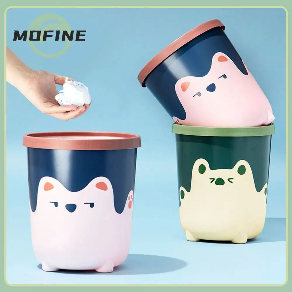 

Kitchen Trash Can Pink/yellow Garbage Bin Toilet Office Storage Box Household Cleaning Tools With Pressure Ring Garbage Can Pp