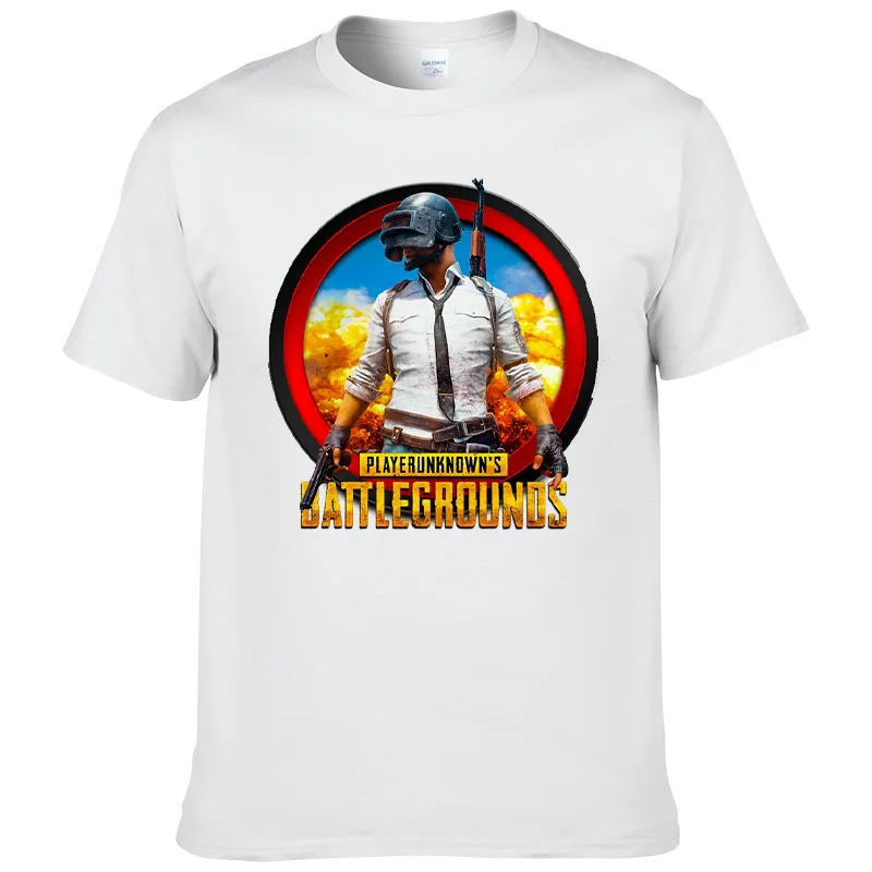 

2022 New Summer Men Player Unknown's Battlegrounds T Shirt Game Printed Tees Summer Cotton Short Sleeve Cool Tops F24