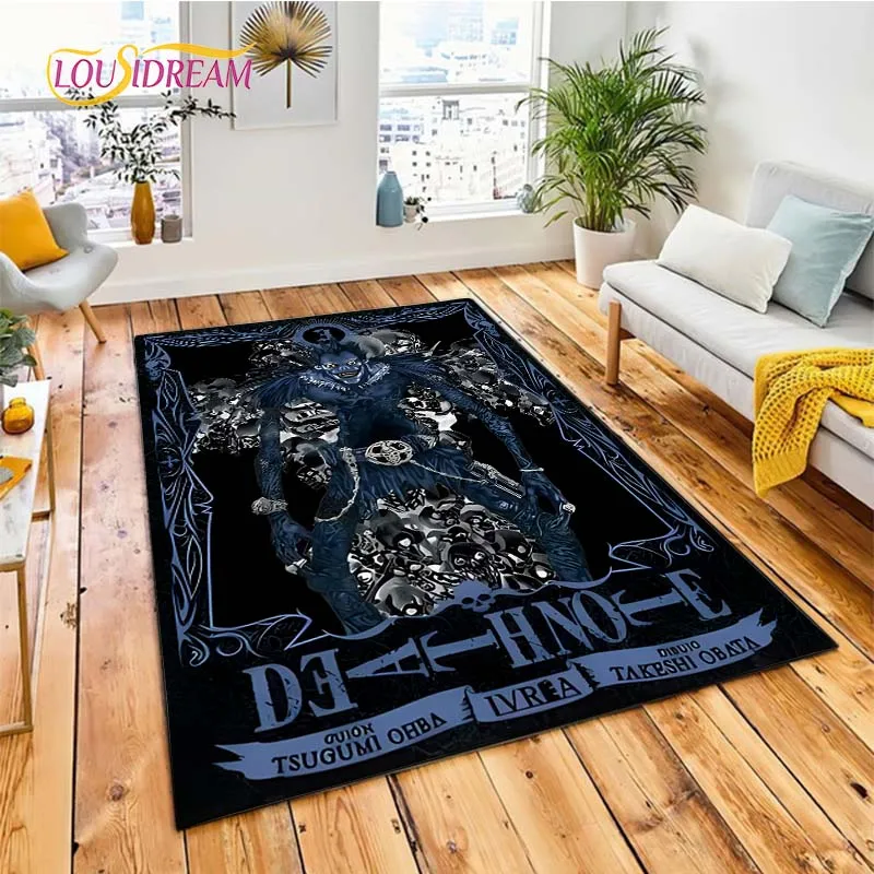 

Anime Death Note Print Carpet Outdoor Rug Kids Bedroom Kitchen Rugs Floor Mat Living Room Anime Cartoon Floor Carpet