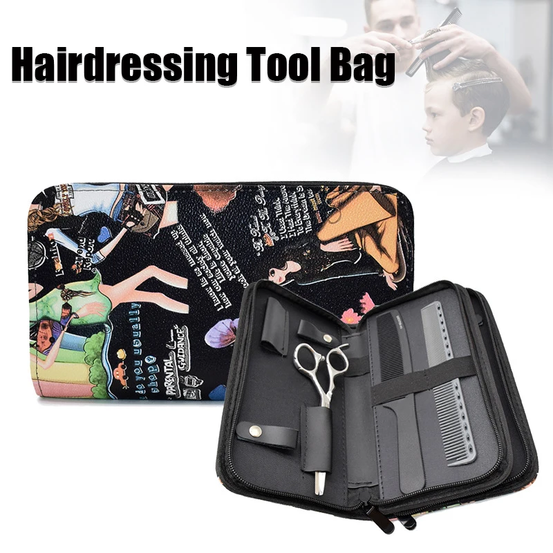

Barber Scissor Comb Pouch Holster for Hairdressers Salon Hair Stylist Scissors Shear Hairdressing Tools Holder Case Folding Bag
